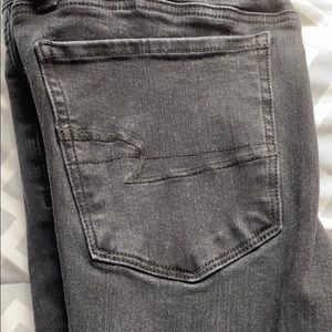Faded black American eagle jeans
